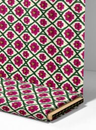 Petal flower style with green,pink colors - Image 4