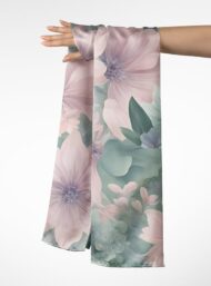 Bloom flower style with pink,green colors - Image 3