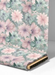 Bloom flower style with pink,green colors - Image 4