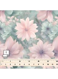 Bloom flower style with pink,green colors - Image 5