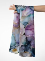Petal flower style with blue,white colors - Image 3