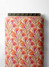 Petal flower style with orange,pink colors