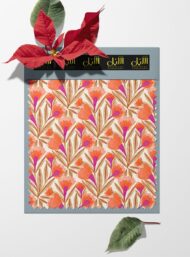 Petal flower style with orange,pink colors - Image 6