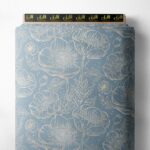 Petal flower style with grey,white colors