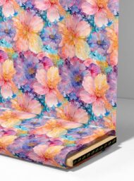 Bloom flower style with pink,purple colors - Image 4