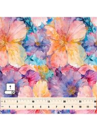 Bloom flower style with pink,purple colors - Image 5