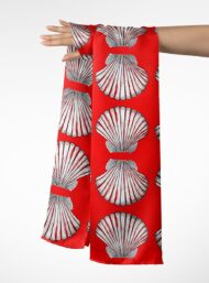 Shell ocean and sky style with red, white colors - Image 3