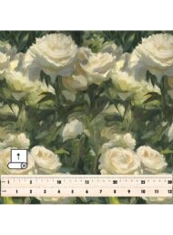 Bloom flower style with white,green colors - Image 5