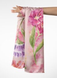 Petal flower style with pink,green colors - Image 3