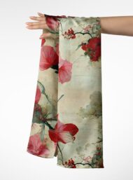 Petal flower style with red,green colors - Image 3