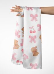 Rabbit animal style with pink,brown colors - Image 3