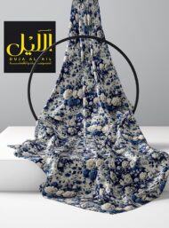 Rose flower style with blue,white colors - Image 2