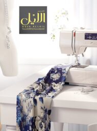 Rose flower style with blue,white colors - Image 7