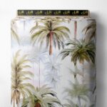 Palm nature style with green,brown colors