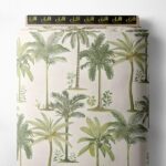Palm nature style with green,white colors