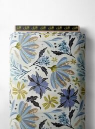 Petal flower style with blue,green colors