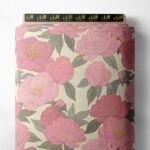 Petal flower style with pink,green colors