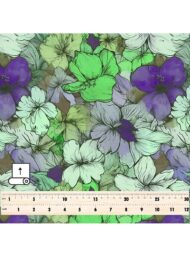 Bloom flower style with green,purple colors - Image 5