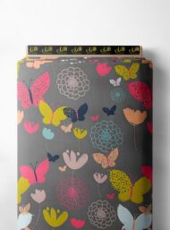 Butterfly flower style with pink,yellow colors