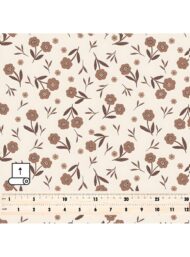 Bloom flower style with brown, white colors - Image 5