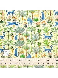 Leopard nature style with green,blue colors - Image 5