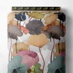 Petal flower style with pink,green colors