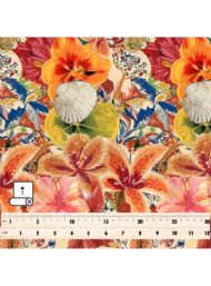 Petal flower style with orange,green colors - Image 5