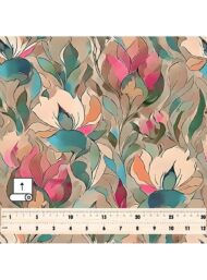 Petal flower style with pink,green colors - Image 5