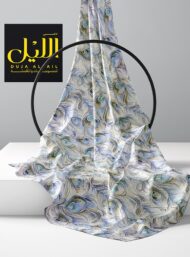 Feather nature style with blue,white colors - Image 2