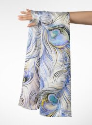 Feather nature style with blue,white colors - Image 3