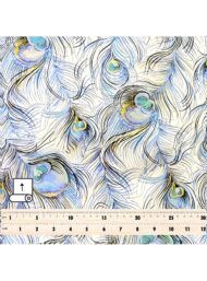 Feather nature style with blue,white colors - Image 5