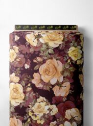 Rose flower style with yellow,green colors