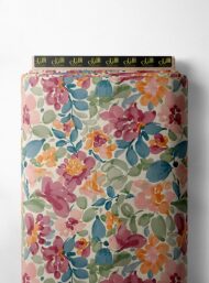 Petal flower style with pink,green colors