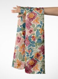 Petal flower style with pink,green colors - Image 3