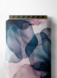 Petal flower style with blue,pink colors