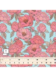 Bloom flower style with pink,green colors - Image 5