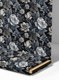 Petal flower style with black,grey colors - Image 4