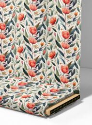 Petal flower style with pink,green colors - Image 4