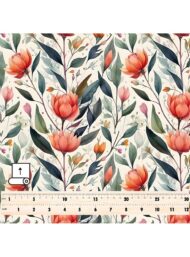 Petal flower style with pink,green colors - Image 5