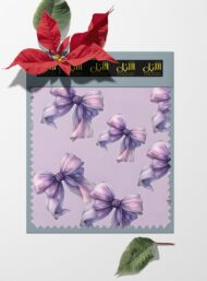 Bow classic style with purple,pink colors - Image 6