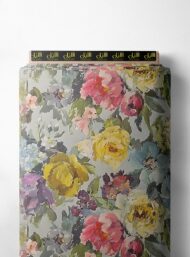 Bloom flower style with yellow,pink colors