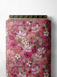 Bloom flower style with pink,white colors