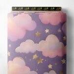 Cloud nature style with pink,purple colors