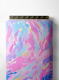 Wave abstract style with pink,blue colors