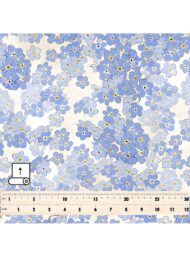 Bloom flower style with blue,white colors - Image 5