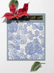 Bloom flower style with blue,white colors - Image 6