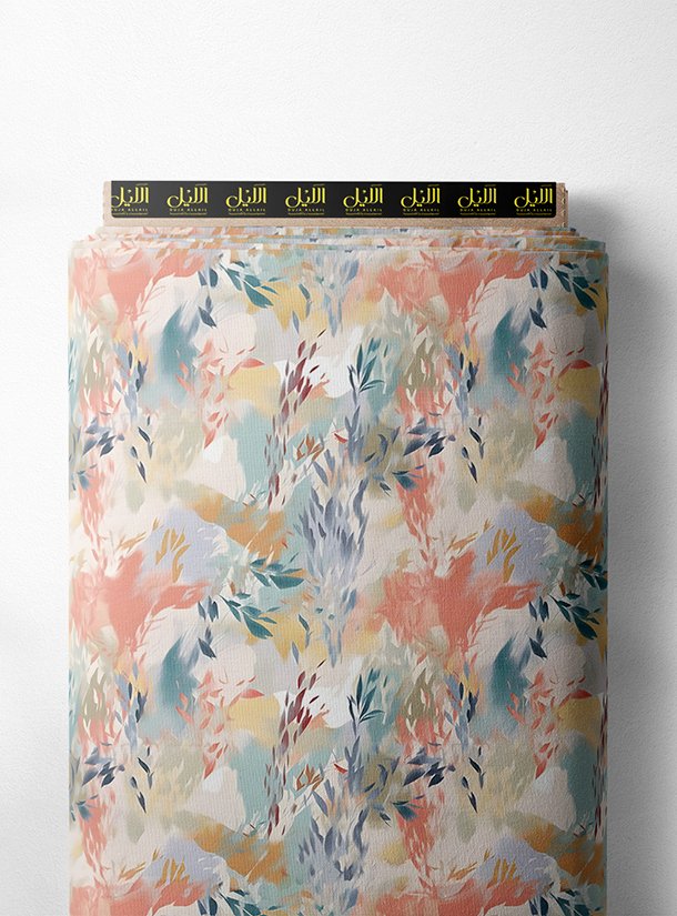 LAI01-2993_1.jpg Leaf flower style with pink,green colors - Image 1