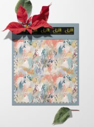 Leaf flower style with pink,green colors - Image 6