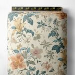 Petal flower style with orange,green colors