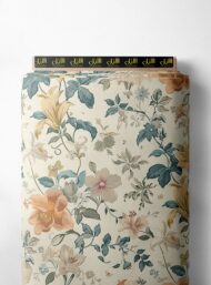 Petal flower style with orange,green colors